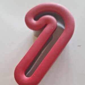 Red Candy Cane Shaped Object